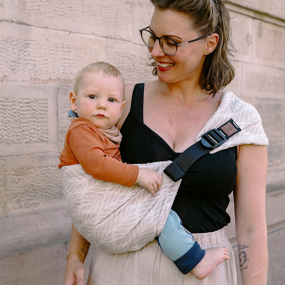 DidyHip Hüfttrage Trias Creme Leinen, Material: mit Leinen, Größe: Trias Creme Leinen DIDYMOS