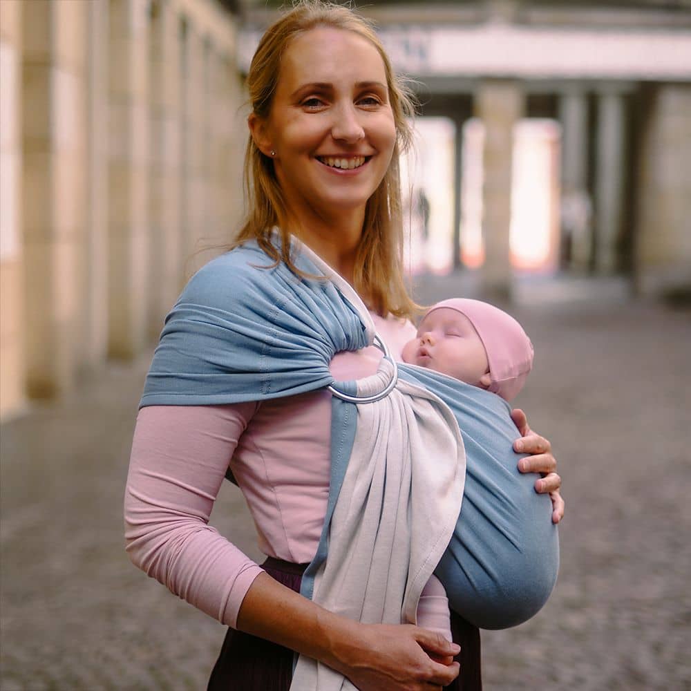 DidySling Jersey Doubleface Smoke Blue