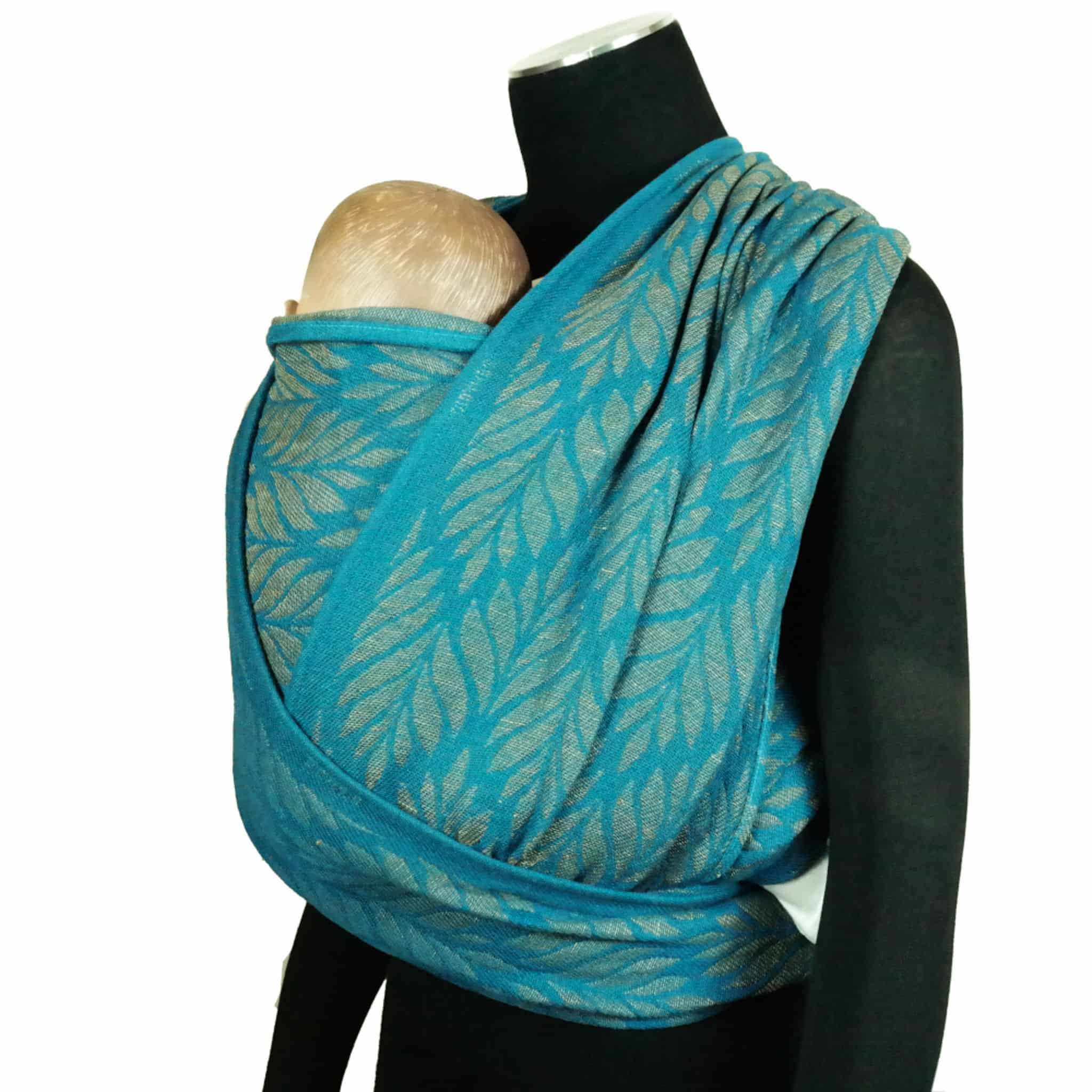 Babytragetuch Trias Agave Leinen, hellblau, Material: mit Leinen, Größe: 1 DIDYMOS