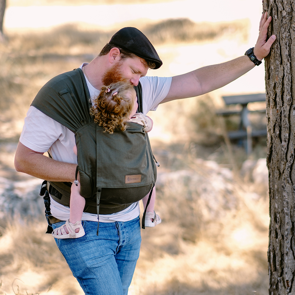 Halfbuckle Trage Kleinkind 7-25kg DidyKlick Toddler Olive, Größe: Olive DIDYMOS