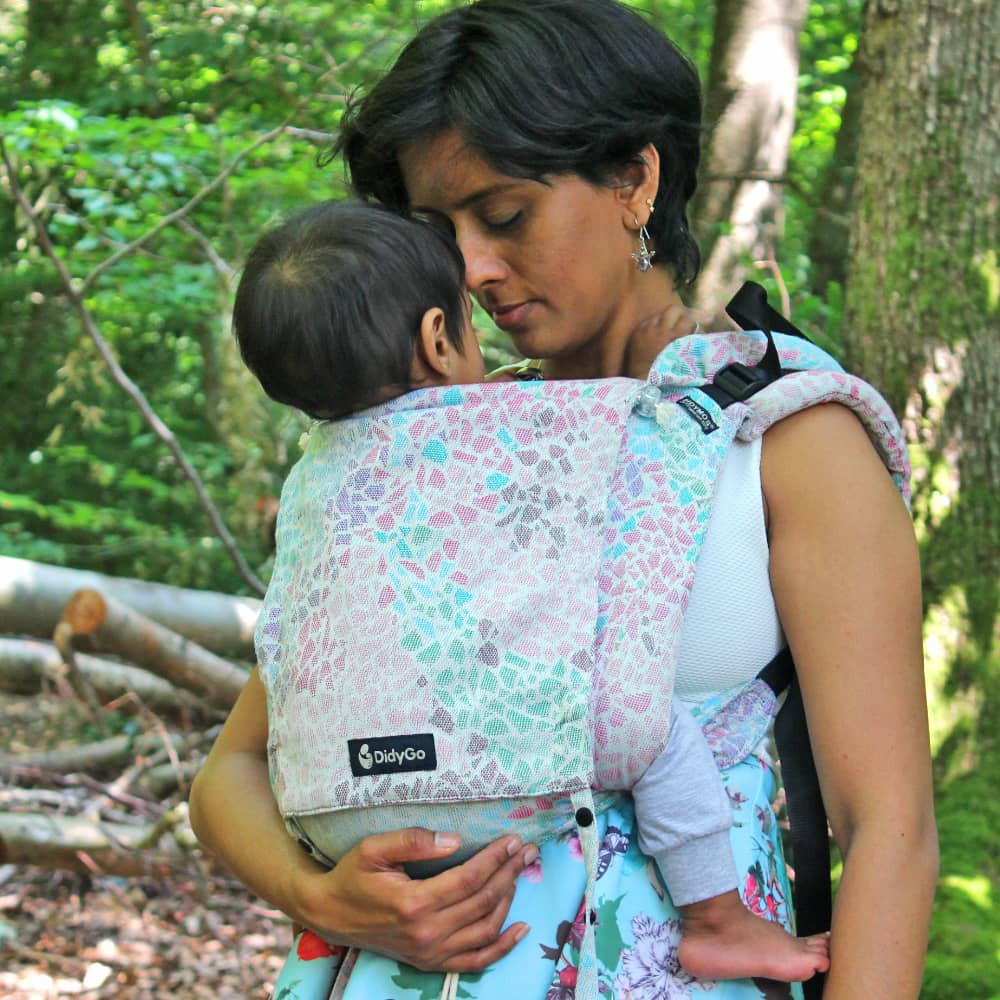 Onbuhimo Rückentrage 7-20kg DidyGo Sommermosaik, Größe: Sommermosaik DIDYMOS