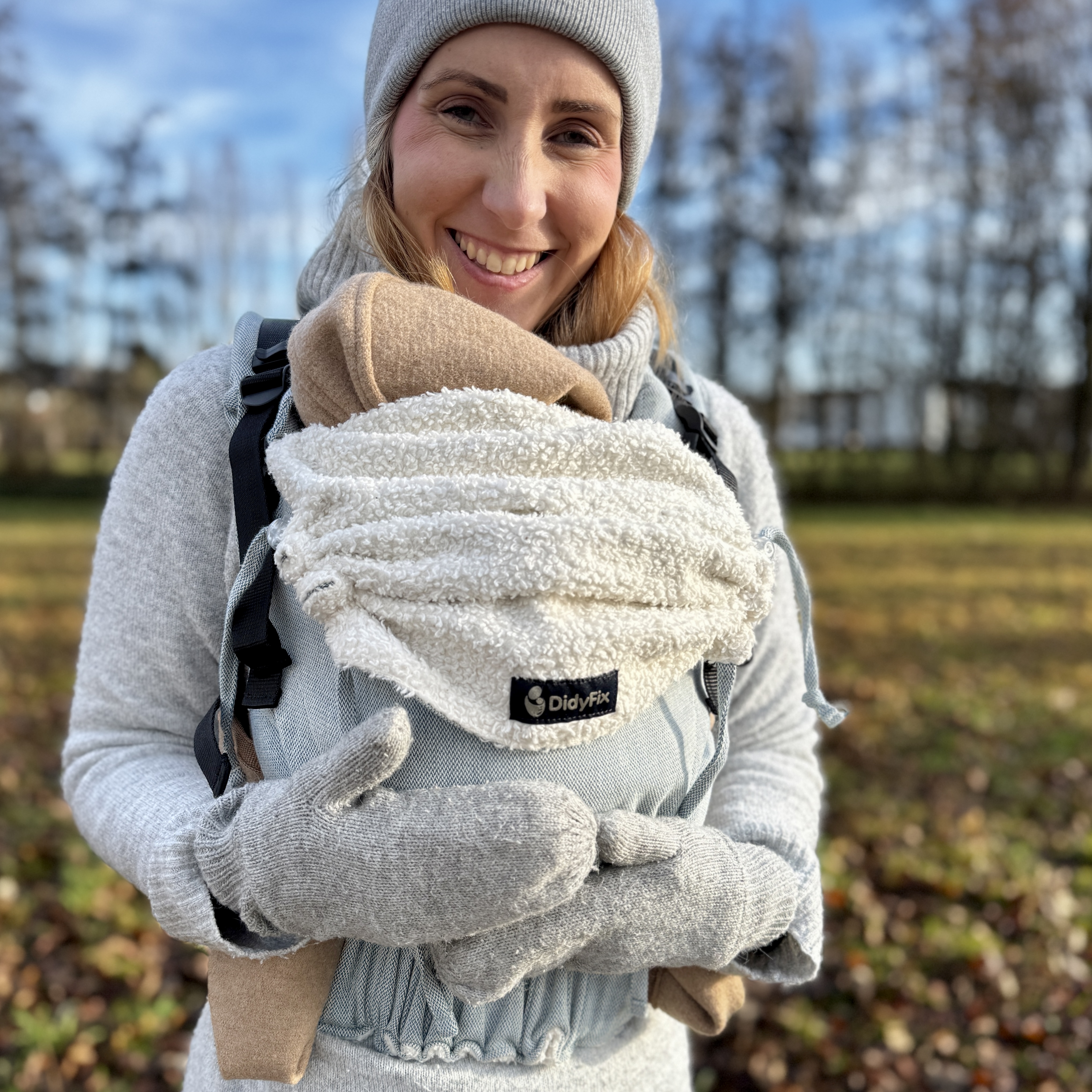 Fullbuckle Babytrage 3,5-20kg DidyFix Ocean and Clouds, Material: BW - reine Baumwolle, Größe: Ocean and Clouds DIDYMOS