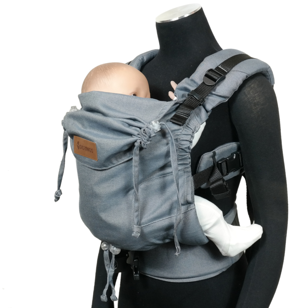 Fullbuckle Babytrage 3,5-20kg DidySnap Graphit, Material: BW - reine Baumwolle, Größe: Graphit DIDYMOS