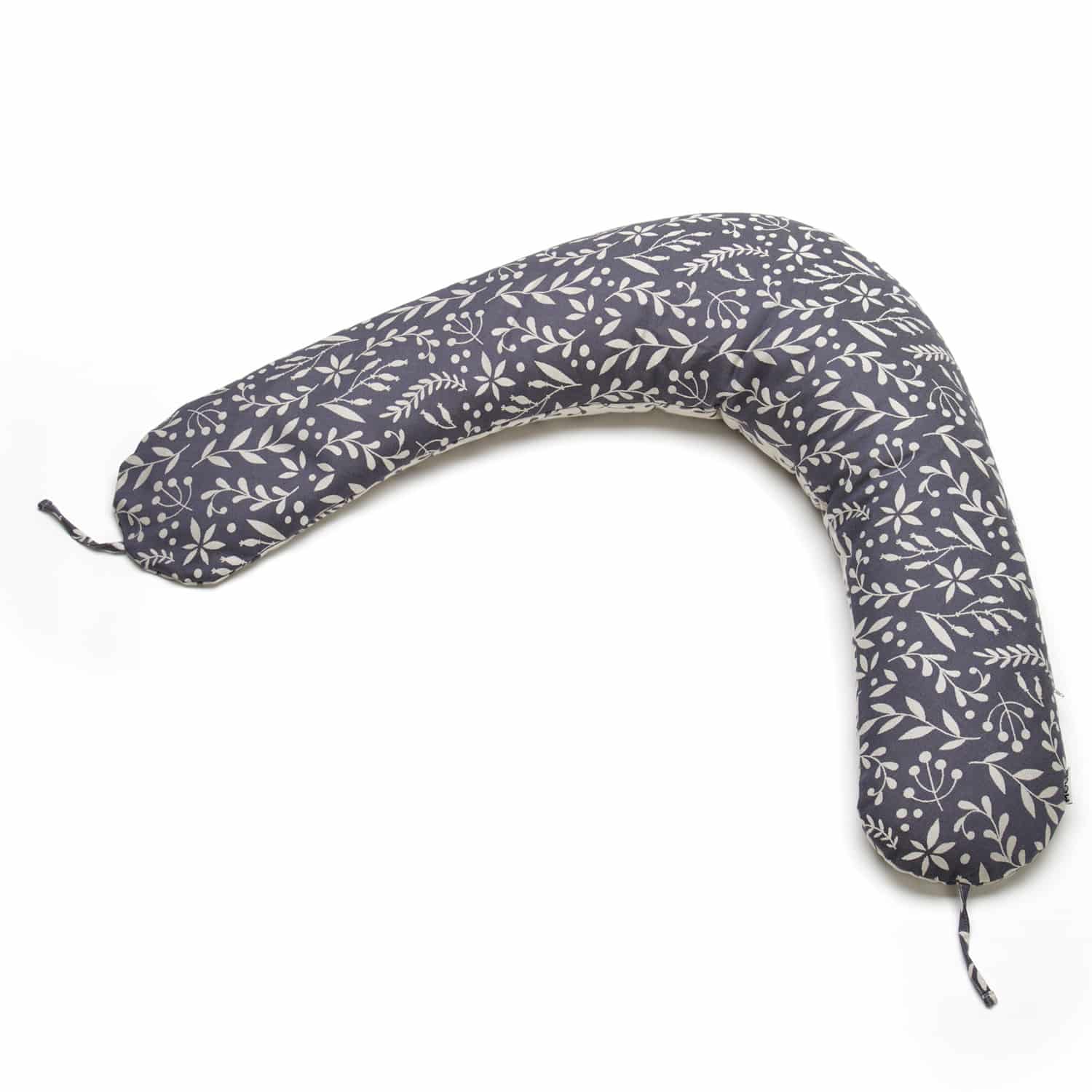 Stillkissen Flora Cool Grey, natur | anthrazit DIDYMOS