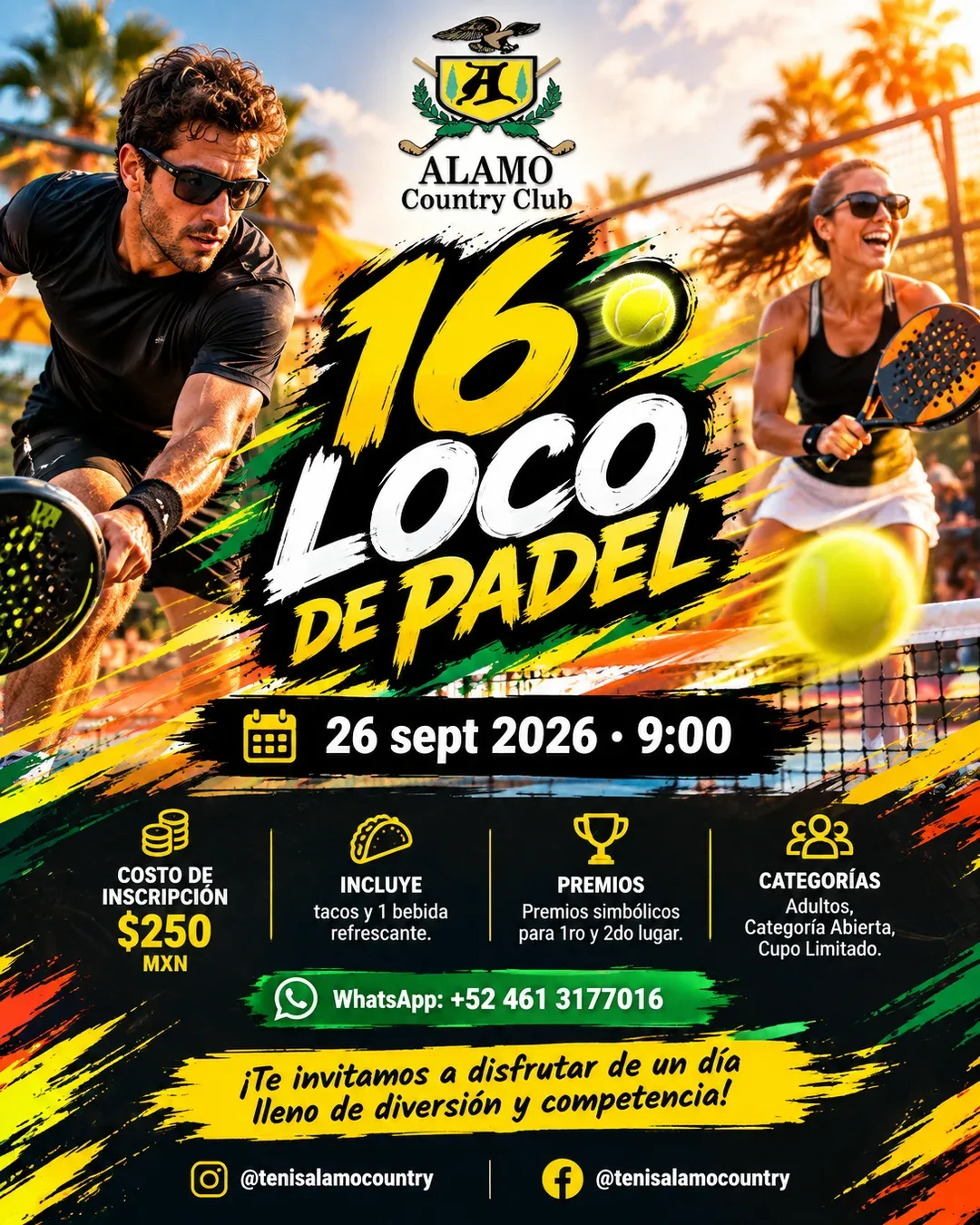 16 Loco de Padel – Padel Social in Celaya, hosted by Alamo Country Club