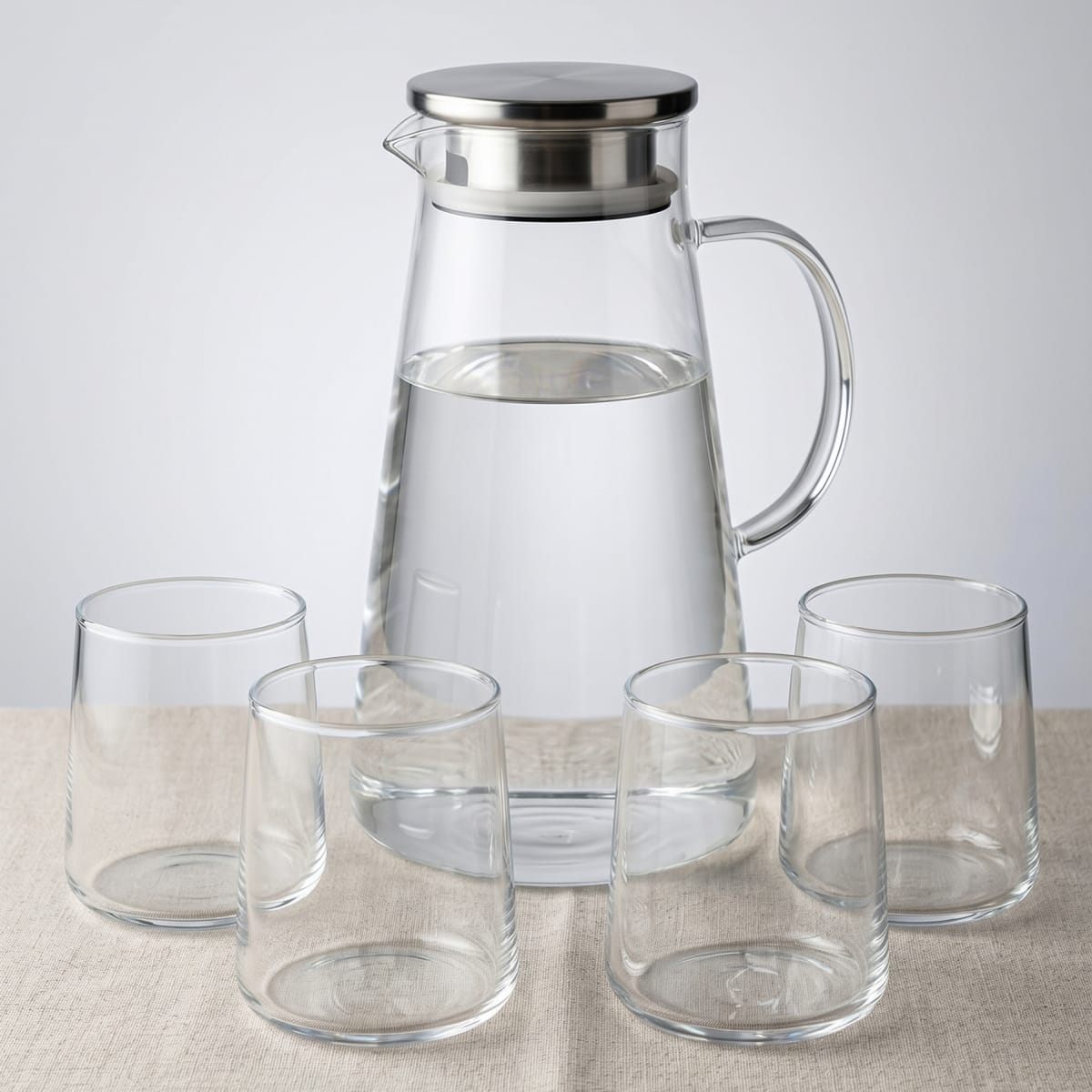 JARRA CONICA C/4 VASOS