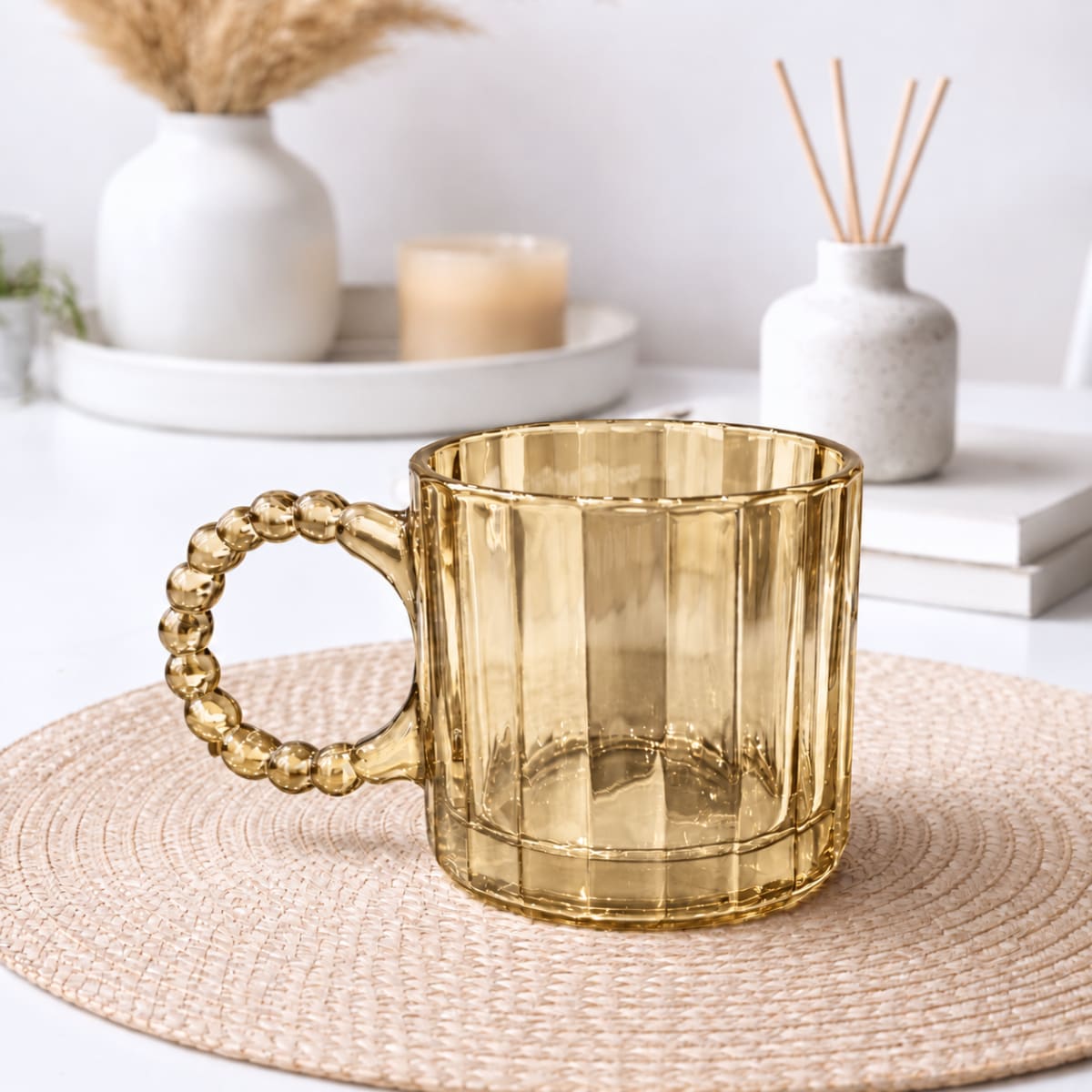 TAZA CIRCULAR AMBAR x6