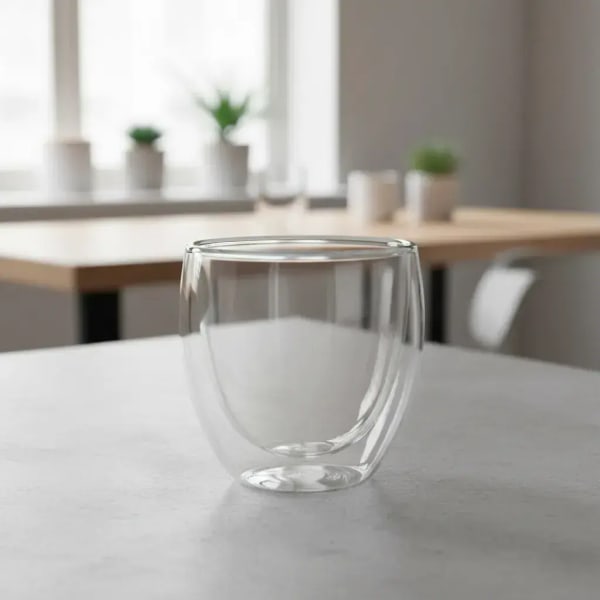 TAZA DOBLE VIDRIO BARISTA SIN ASA 150ML