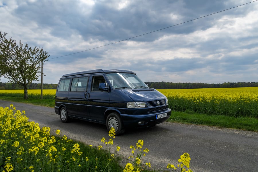 Our camper at the start of the trip