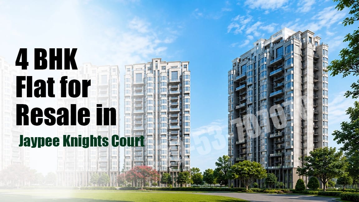 Semi furnished 4 BHK flat for resale in Jaypee Knights Court