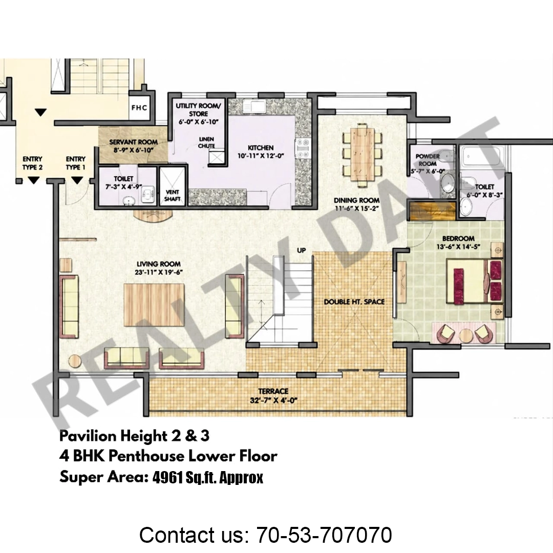 4961 sq ft.