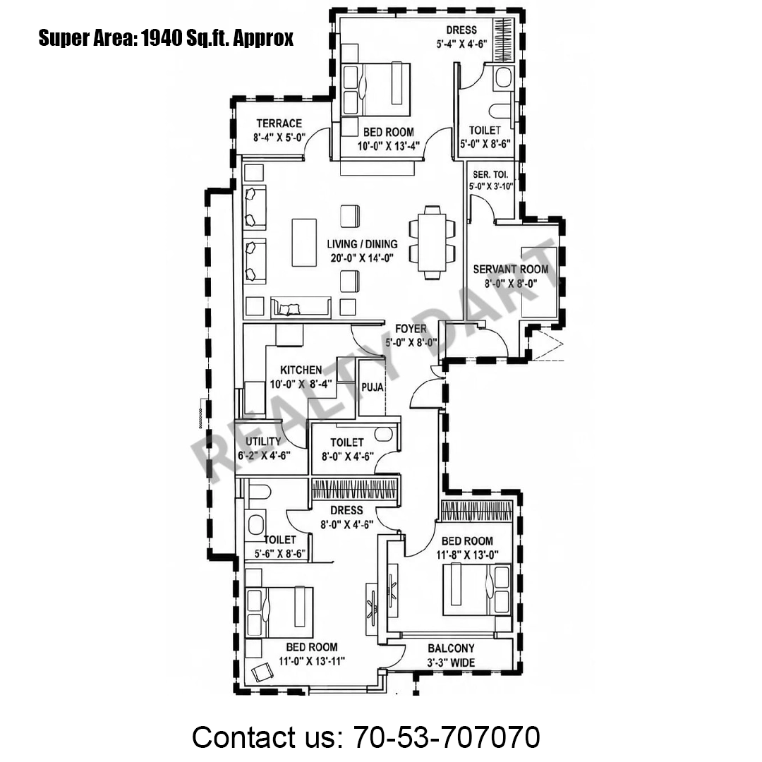 1940 sq ft.