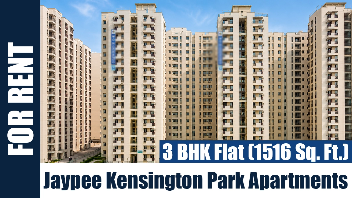 3 BHK Flat (1516 Sq. Ft.) for Rent in Jaypee Kensington Park Apartments