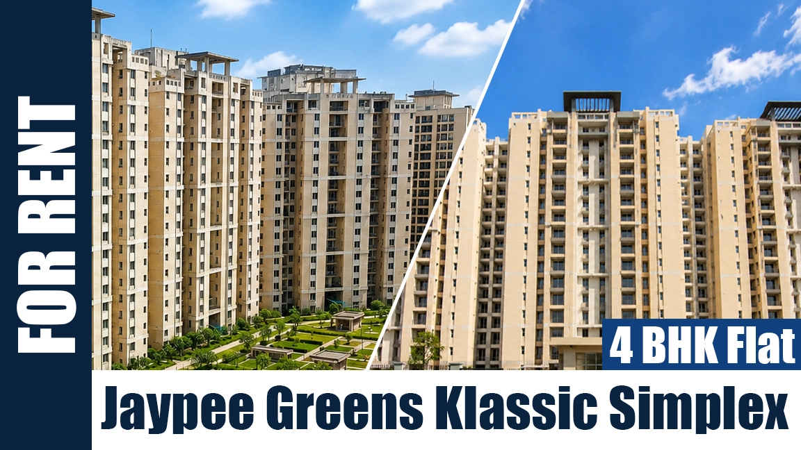 Semi furnished 4 BHK flat for rent in Jaypee Greens Klassic Simplex