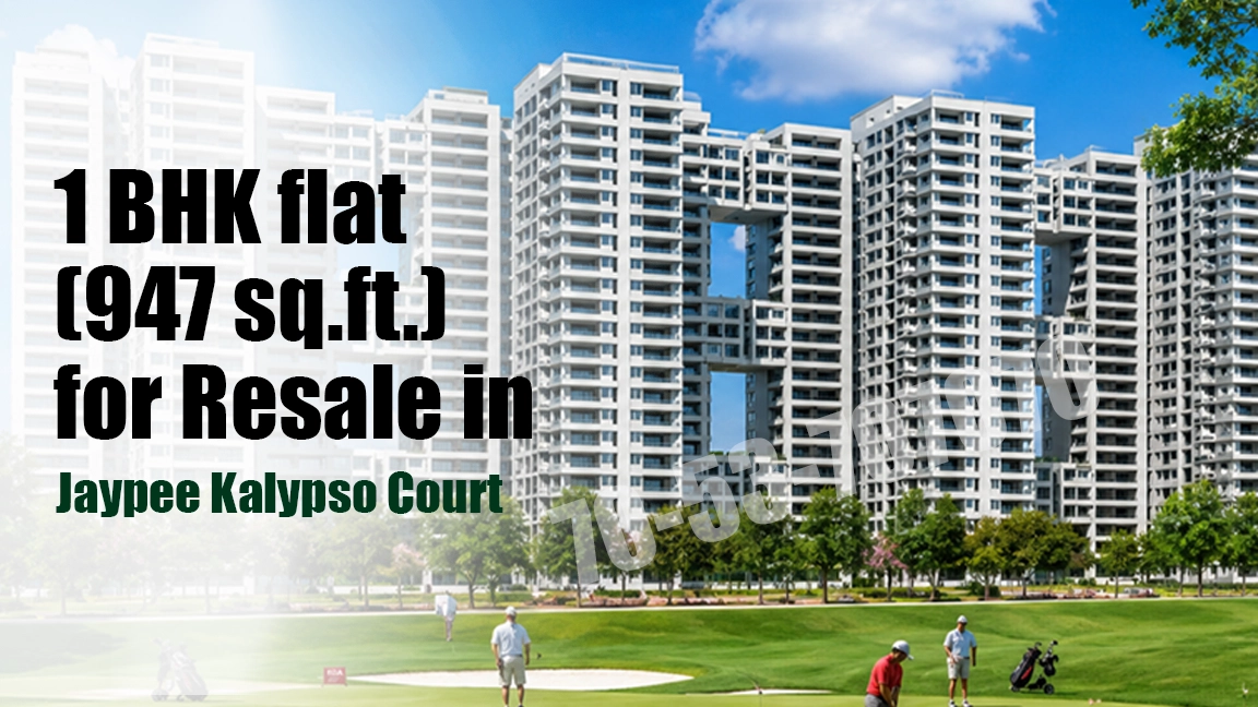 Semi furnished 1 BHK flat for resale in Jaypee Kalypso Court