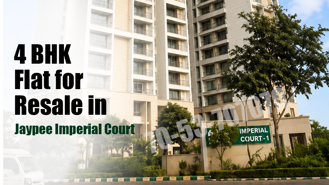 Semi furnished 4 BHK flat for resale in Jaypee Imperial Court Non-Golf View