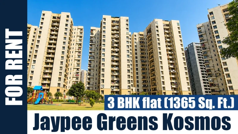 3 BHK flat (1365 Sq. Ft.) for Rent in Jaypee Greens Kosmos