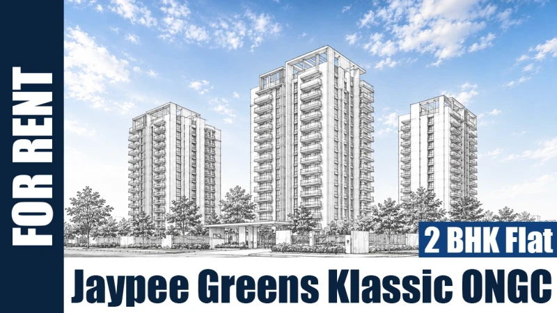 2 BHK Flat for Rent in Jaypee Klassic ONGC (KNG)