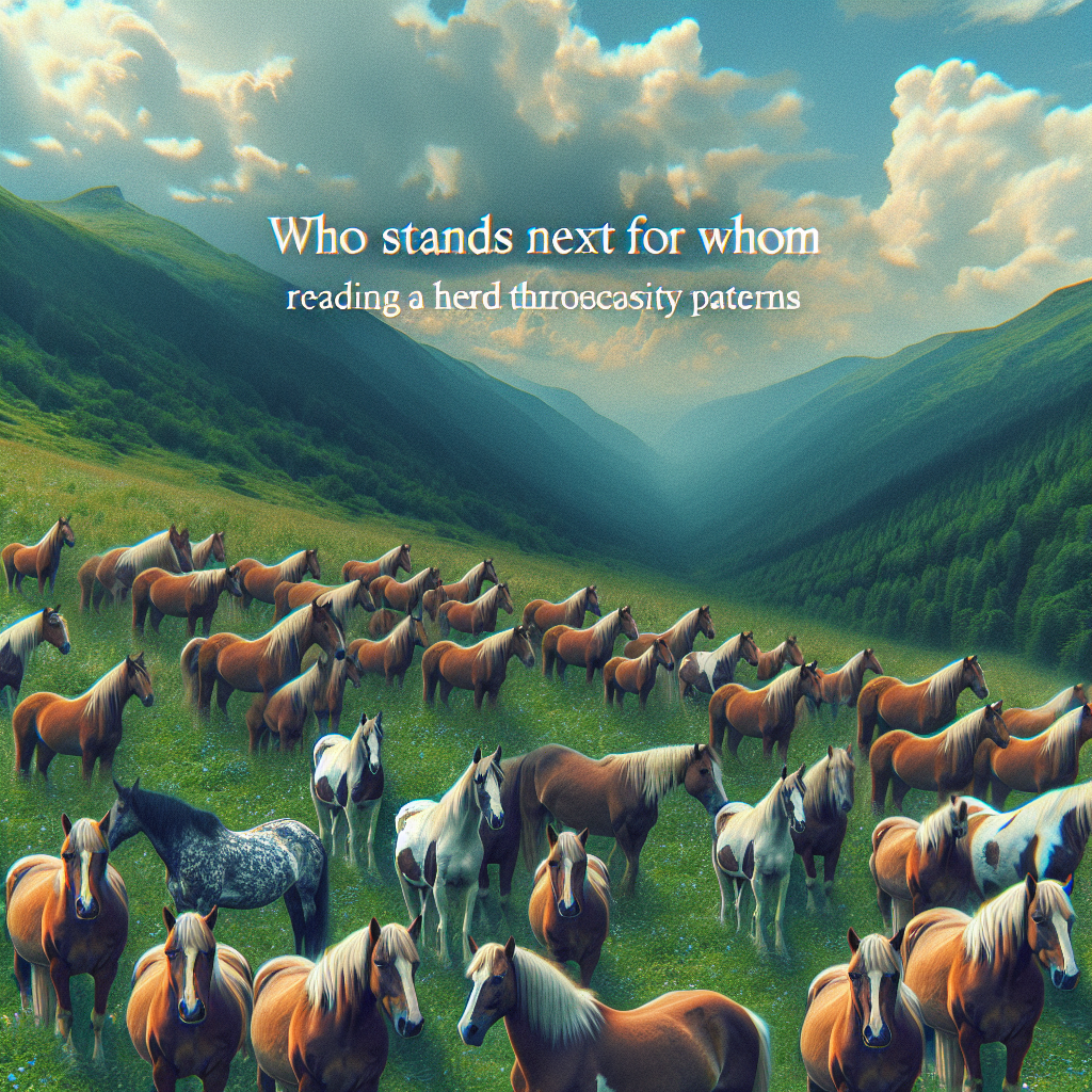 Who Stands Next to Whom: Reading a Herd Through Proximity Patterns