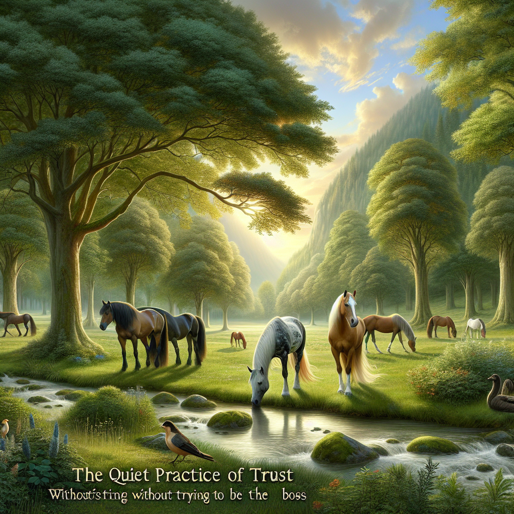 The Quiet Practice of Trust: Coexisting With Horses Without Trying to Be the Boss