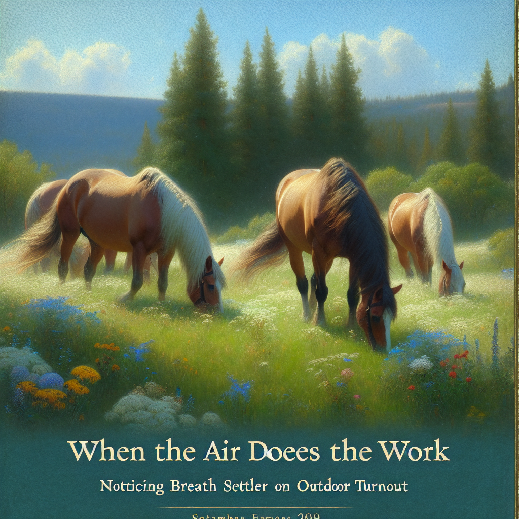 When the Air Does the Work: Noticing Breath Settle on Outdoor Turnout