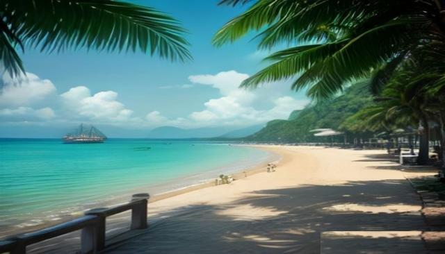 Bãi biển và ven nước Bãi Cháy lúc chiều tối — gợi ý chọn nơi ở khi đi Hạ Long