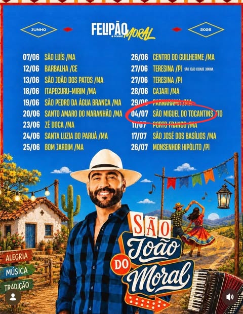 Felipão  é atração confirmada no 20° Arraiá do Miguelão