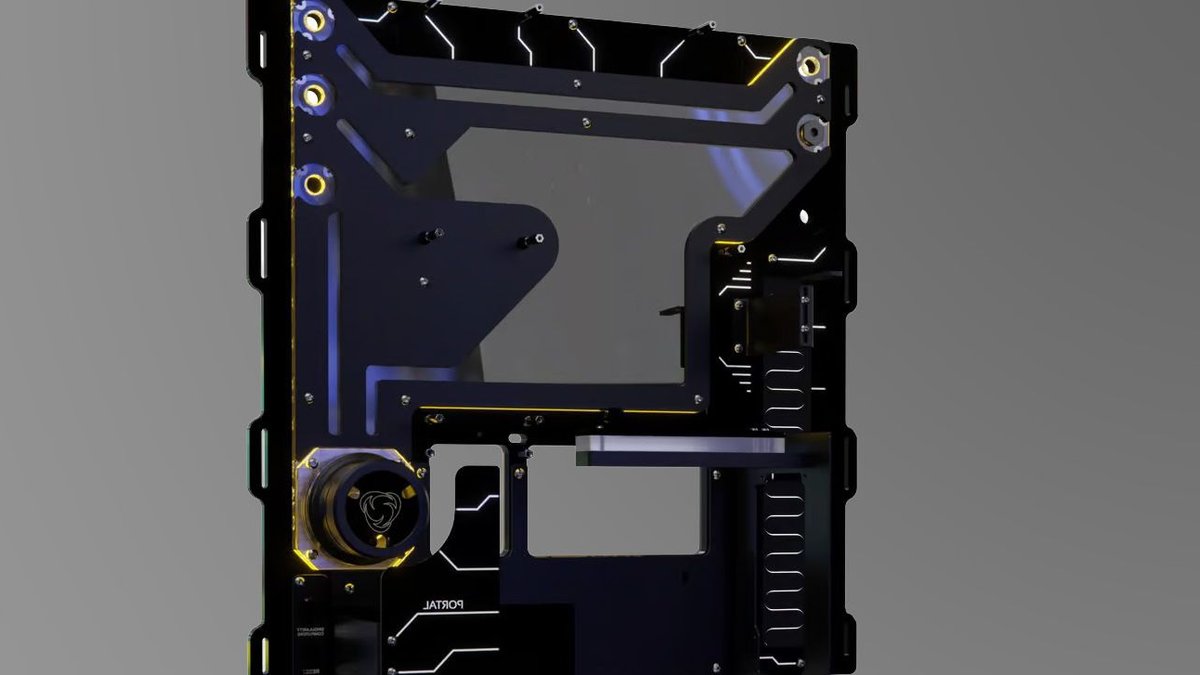 Portal Advanced Case Transforms PC into Wall-Mounted Liquid Cooling System