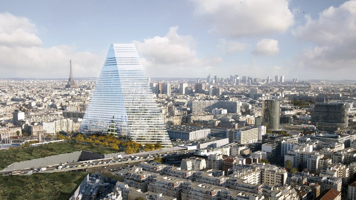 Paris Triangle skyscraper reaches new height - paris triangle