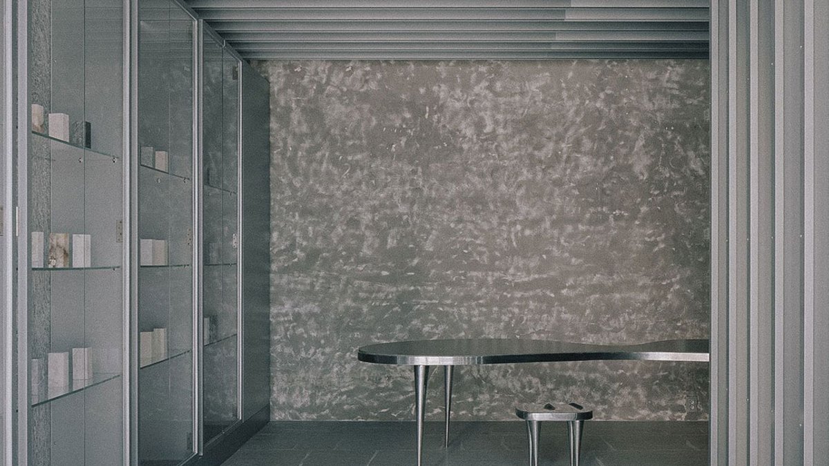 Order Matter turns tiny Seoul showroom into stone archive Order Matter turns tiny Seoul showroom into stone archive - stone showroom