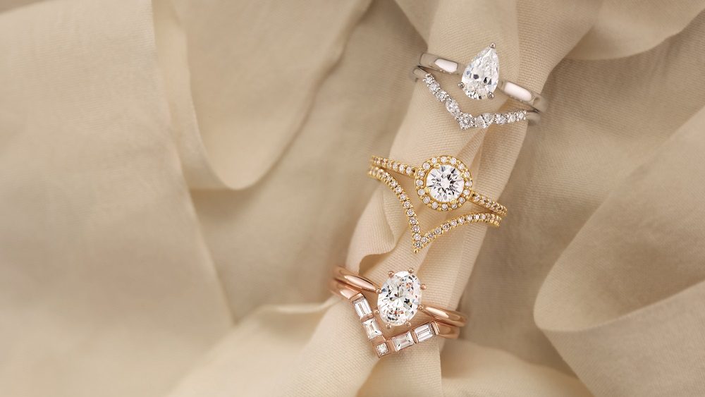 What is a trilogy moissanite engagement ring