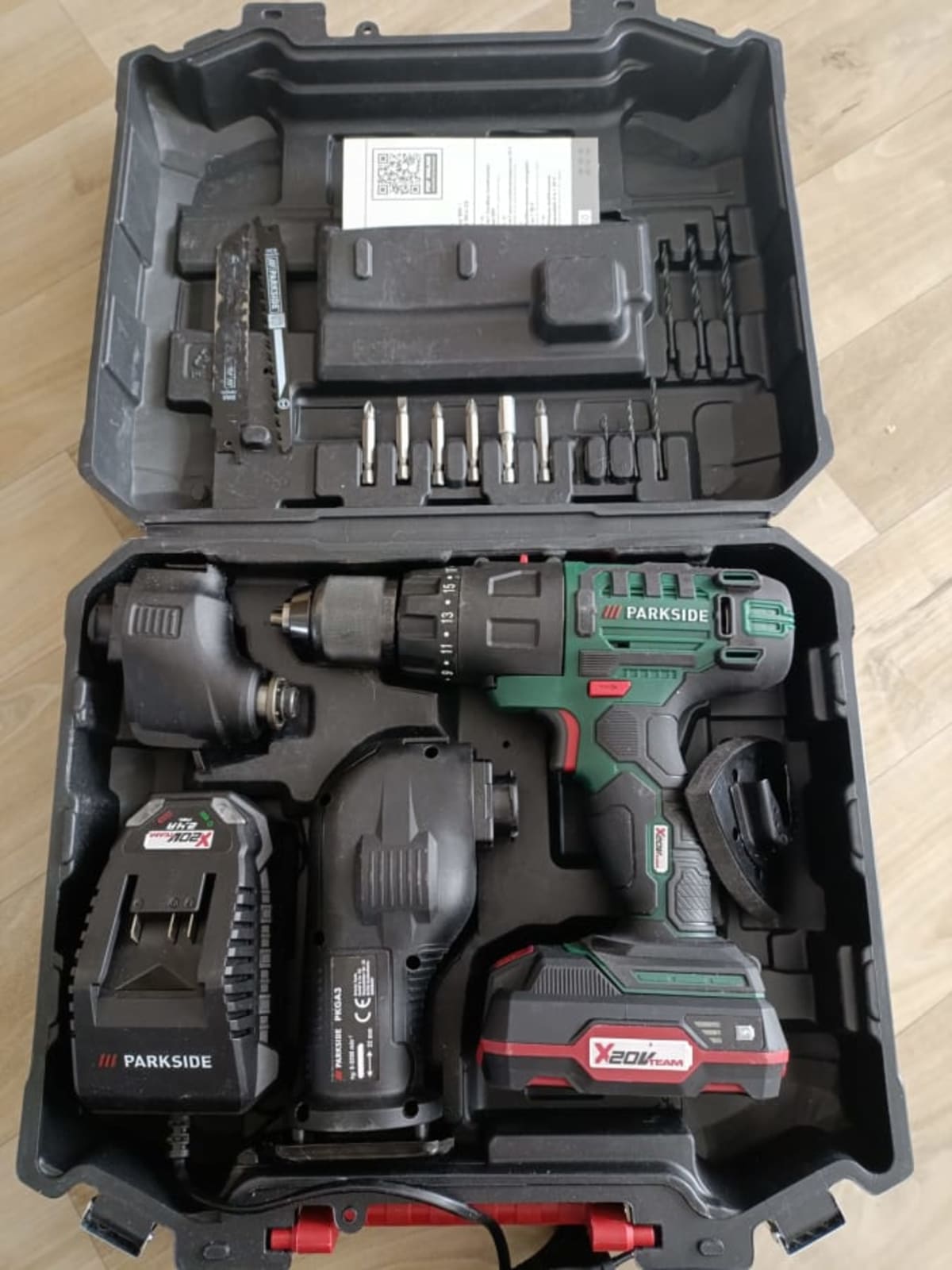 perceuse Parkside PKGA 20-Li C2, 20 V - Perceuse-visseuse multifonction 3 en 1 - Vue 1