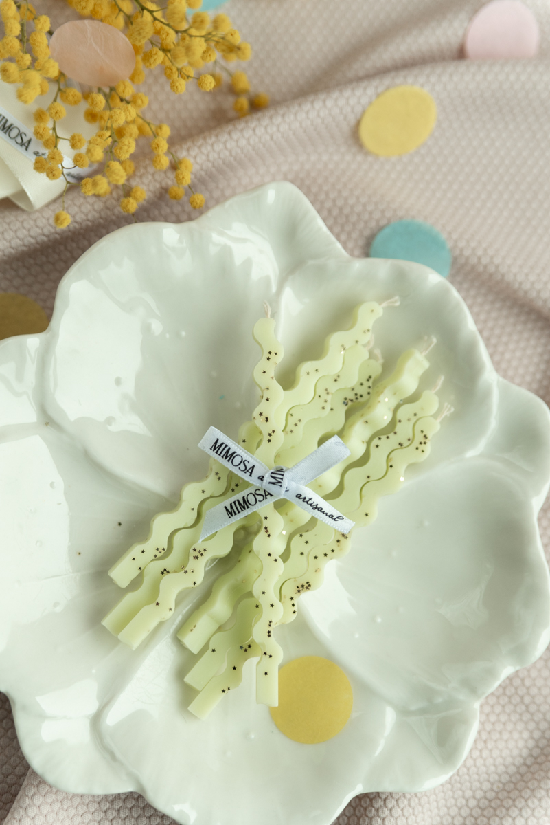 Bougies bento 10 cm - vague