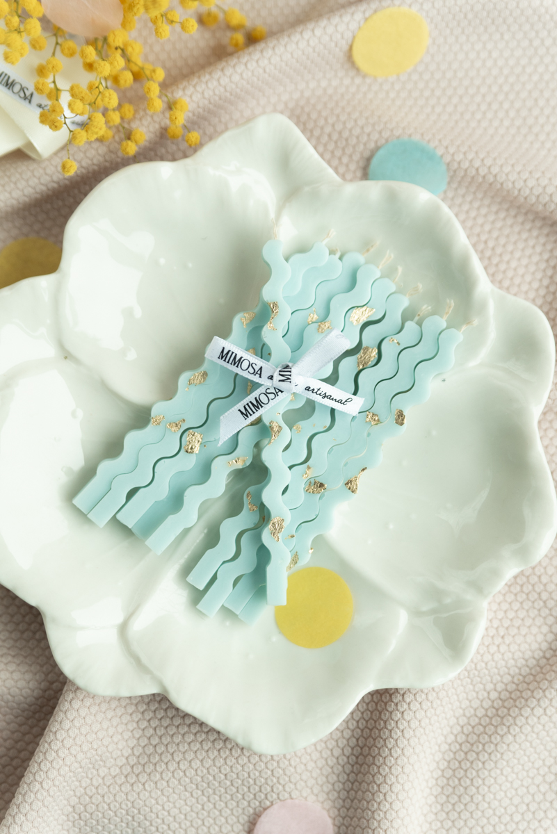 Bougies bento 10 cm - vague