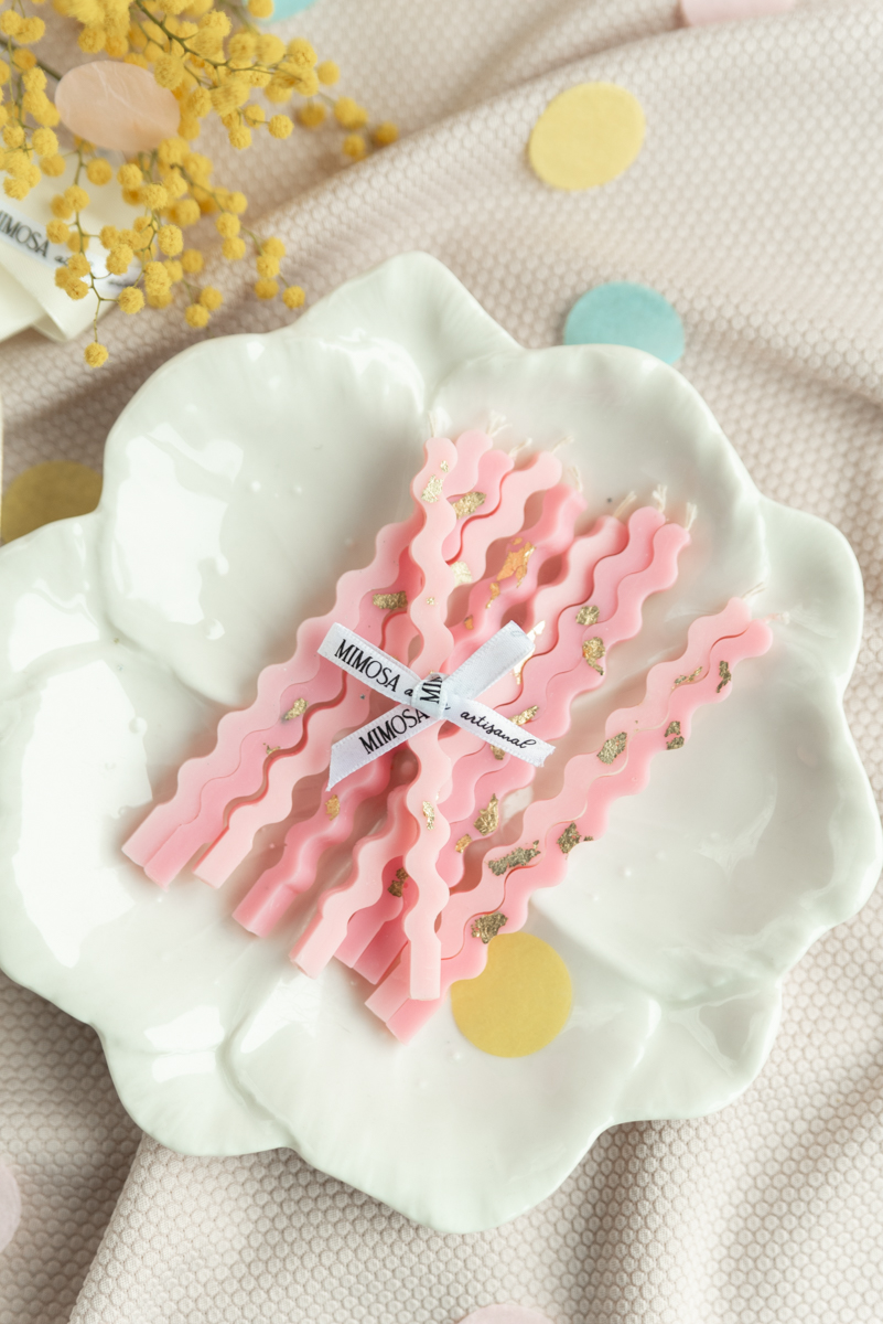 Bougies bento 10 cm - vague