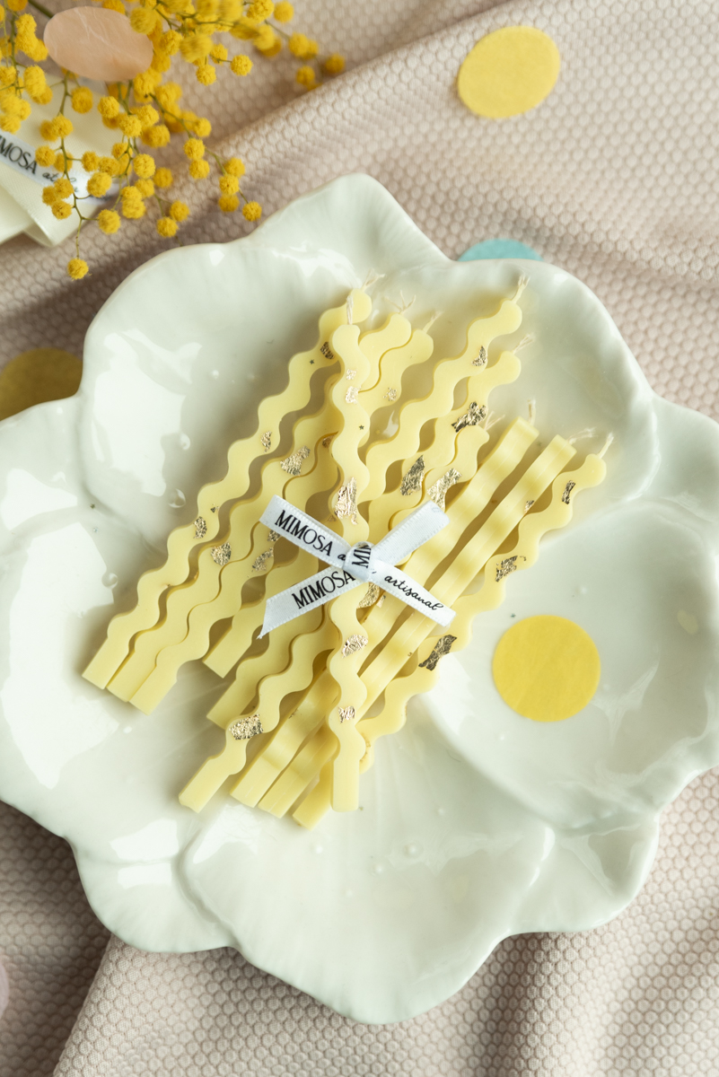 Bougies bento 10 cm - vague