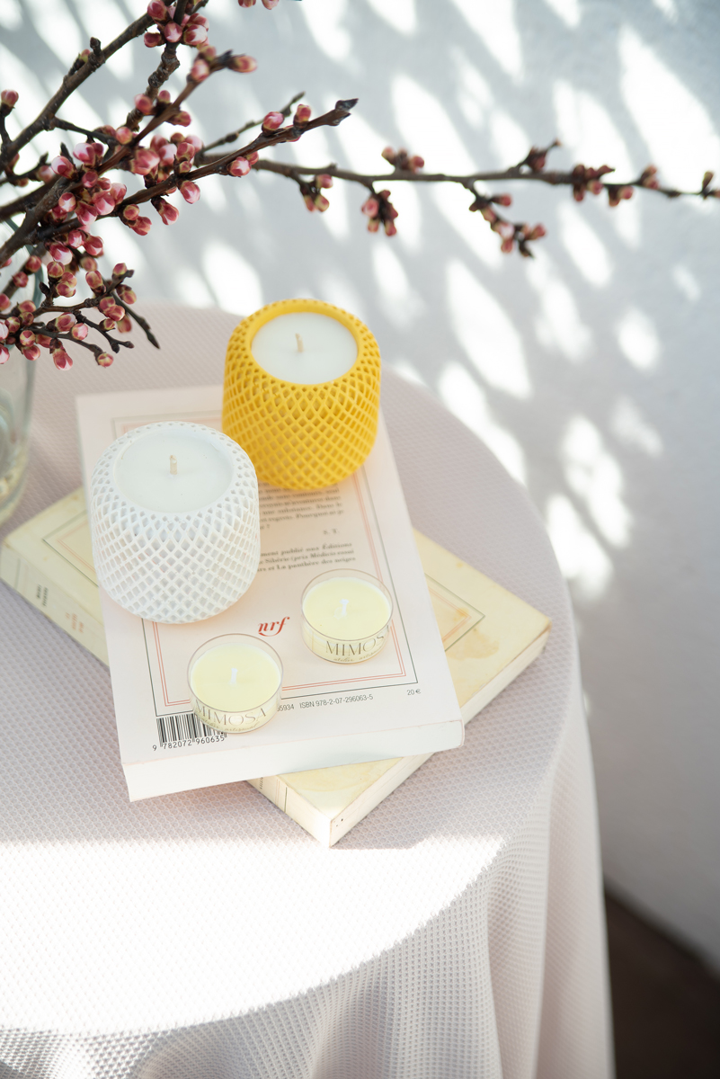Bougie-mini parfumée naturelle au mimosa сollection "Voyage en Provence"