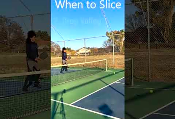When to Slice(back spin) in Pickleball.
