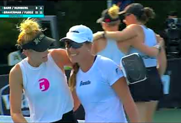 Humberg/Barr v Fudge/Braverman - Match Point - Women&#039;s Doubles - Pickleball - APP Tour