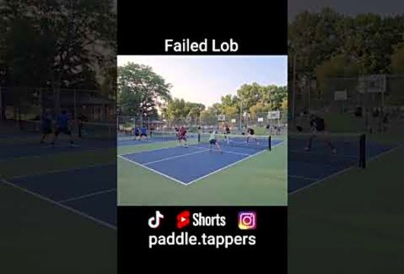 Failed Lob #pickleballhighlights #pickleballdoubles #mlp #ppa
