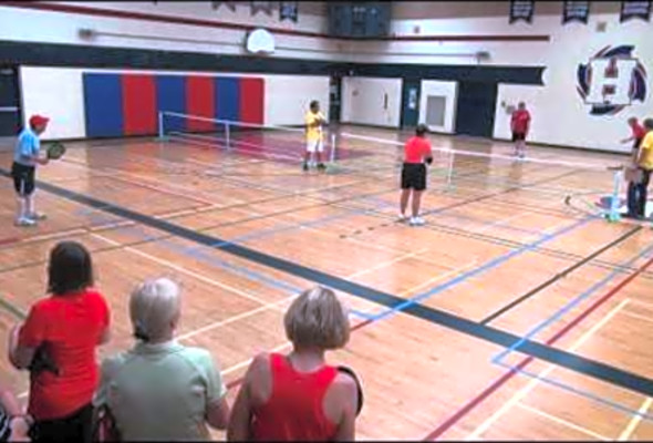 Pickleball: Last game of the Mixed 65 Gold Medal Match - Brampton, ON, 2012