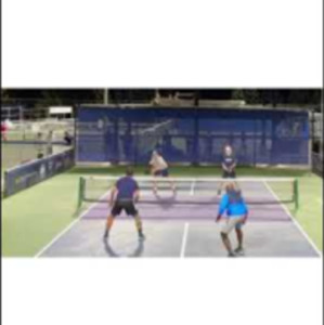 Double net cord , defending body tag is #pickleball full match in the re...