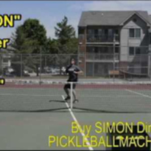 Simon2 pickleball throwing machine. Overheads using adjustable &quot;ramp&quot;. O...