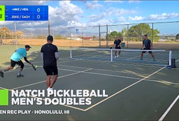 Pickleball Men&#039;s Doubles - Zeke/Zach vs Mike/Neil