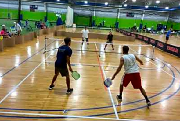 Pickleball Match #4 Game #3 - 4.0 19 Division - Shaw and Shaw vs. Elliott and Riley