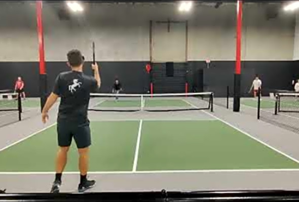 5.0 Pickleball Improving His Overhead with Professional