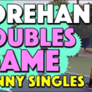 Pickleball Forehand - &quot;Skinny Singles&quot; Cross-Court Doubles Game