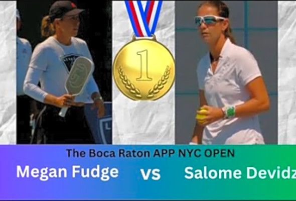 Womens Single Gold Medal - 2023 NYC Open - Megan Fudge vs Salome Devidze - Pickleball Highlights