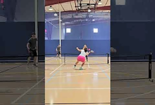 Happy people play pickleball. #pickleball