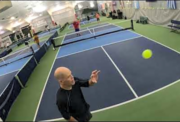 League Night 4, Match 3 Game 2, Lee &amp; Matt vs. Lee &amp; Lee - Pickleball